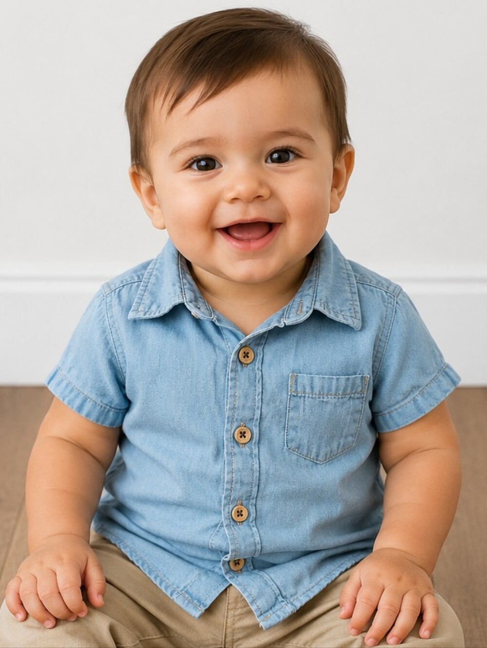 18 Months Boys chambray Shirt